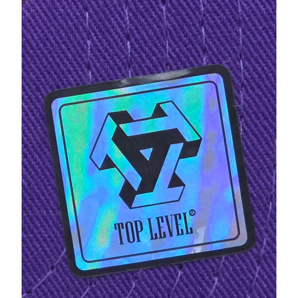 Top Level Los Angeles Lakers Legend 24 Kobe Snapback Hat Cap NBA Purple Splatter - Picture 12 of 12